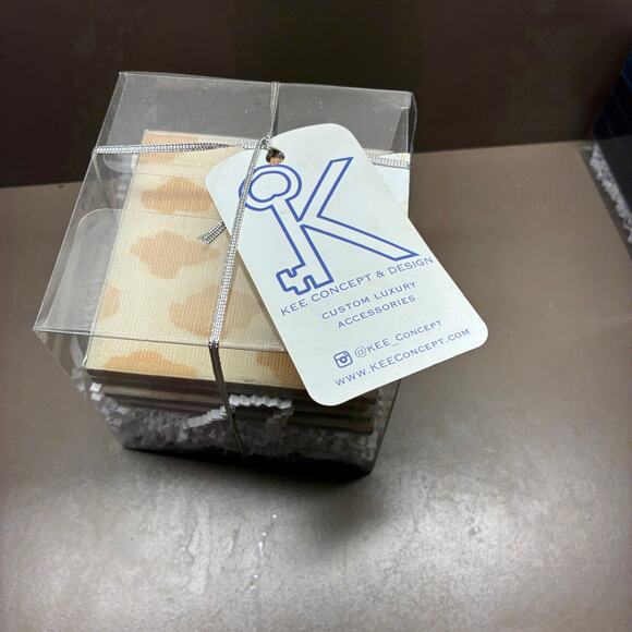 Kee Concept & Design Coasters New Set of 4 Animal Print Motif - Picture 2 of 3